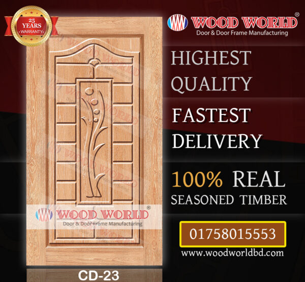 Wood World Bd. | CD-23 | Best quality wooden door produced with highest quality timber. We located in Bangladesh Dhaka.