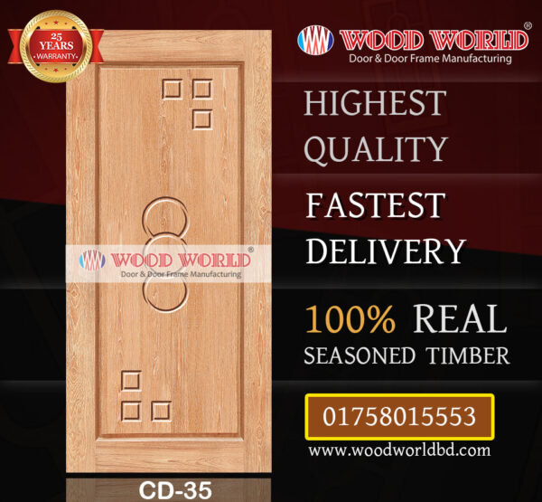 Wood World Bd. | CD-35 | Best quality wooden door produced with highest quality timber. We located in Bangladesh Dhaka.