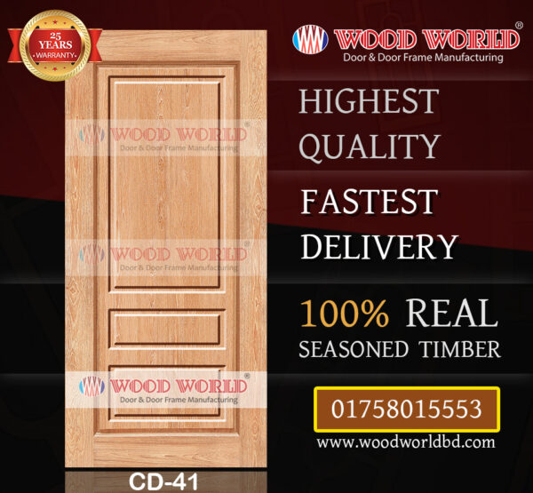 Wood World Bd. | CD-41 | Best quality wooden door produced with highest quality timber. We located in Bangladesh Dhaka.