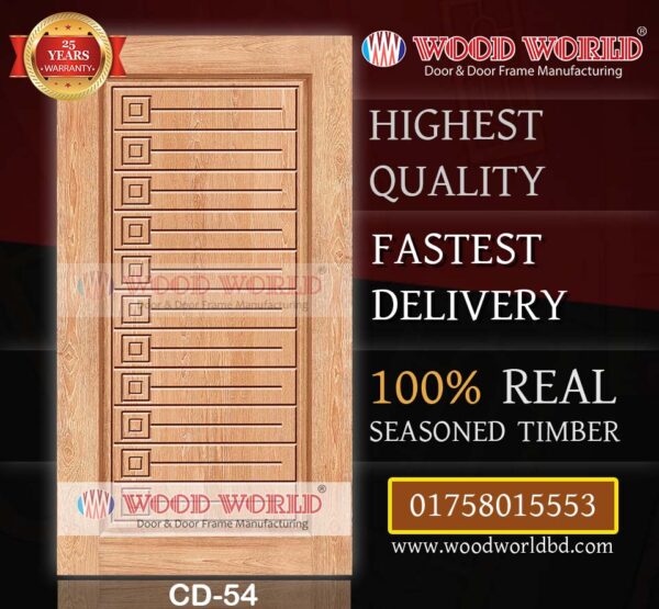 Wood World Bd. | CD-54 | Best quality wooden door produced with highest quality timber. We located in Bangladesh Dhaka.