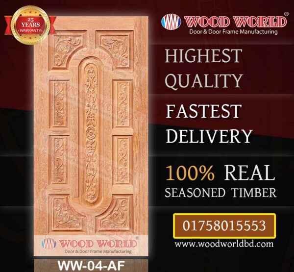 Wood World Bd. | WW-04-AF | Best quality wooden door produced with highest quality timber. We located in Bangladesh Dhaka.